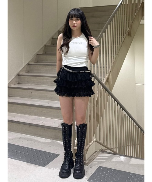 jouetie(ジュエティ)の「レースロゴタンクブラトップ 夏服 アンダーウェア(タンクトップ・レディース・レッド/イエロー/その他1/その他2/ブラック/オフホワイト/グレー/ブラウン・MEDIUM)」の18枚目の写真