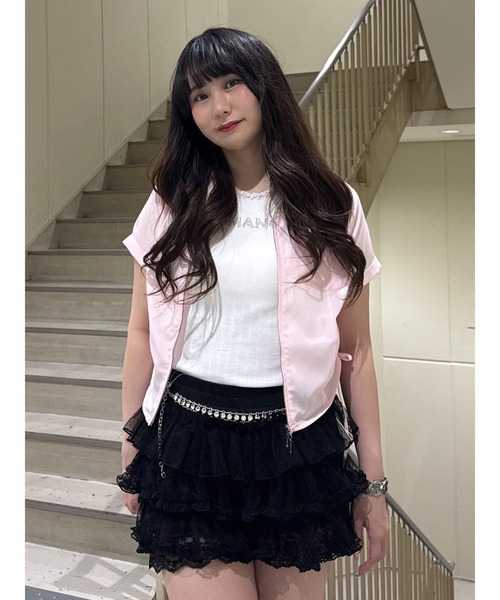 jouetie(ジュエティ)の「レースロゴタンクブラトップ 夏服 アンダーウェア(タンクトップ・レディース・レッド/イエロー/その他1/その他2/ブラック/オフホワイト/グレー/ブラウン・MEDIUM)」の19枚目の写真