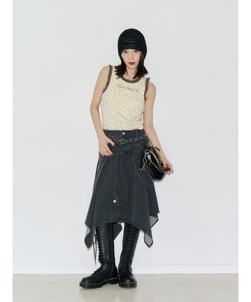 jouetie(ジュエティ)の「レースロゴタンクブラトップ 夏服 アンダーウェア(タンクトップ・レディース・レッド/イエロー/その他1/その他2/ブラック/オフホワイト/グレー/ブラウン・MEDIUM)」の22枚目の写真
