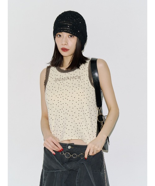 jouetie(ジュエティ)の「レースロゴタンクブラトップ 夏服 アンダーウェア(タンクトップ・レディース・レッド/イエロー/その他1/その他2/ブラック/オフホワイト/グレー/ブラウン・MEDIUM)」の21枚目の写真