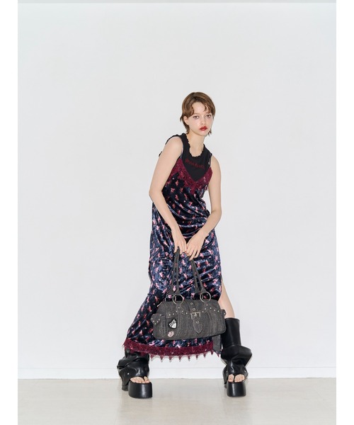 jouetie(ジュエティ)の「レースロゴタンクブラトップ 夏服 アンダーウェア(タンクトップ・レディース・レッド/イエロー/その他1/その他2/ブラック/オフホワイト/グレー/ブラウン・MEDIUM)」の10枚目の写真