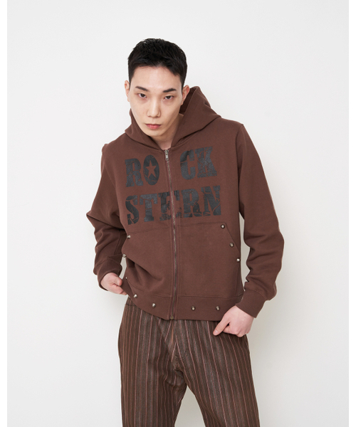 AMENDER(アメンダー)の「ROCKSTERN STUD ZIP-UP HOODIE (brown)(パーカー・レディース・その他・1/2)」の6枚目の写真