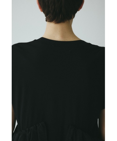 HeRIN.CYE(ヘリンドットサイ)の「Side frill pante dress / サイドフリルポンチドレス(ワンピース・レディース・ネイビー/ブラック・38/36)」の10枚目の写真