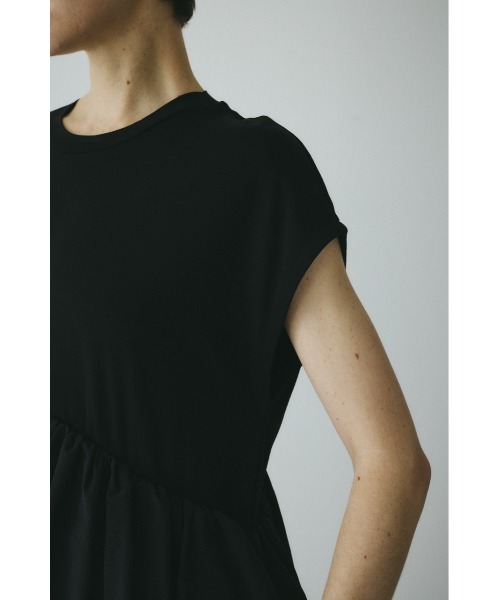 HeRIN.CYE(ヘリンドットサイ)の「Side frill pante dress / サイドフリルポンチドレス(ワンピース・レディース・ネイビー/ブラック・38/36)」の11枚目の写真
