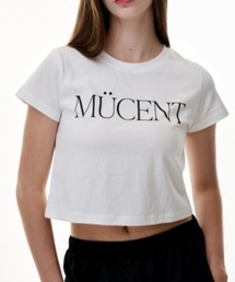 A'GEM/9 × .kom 『MUCENT/ムセント』 LETTERING TEE/レタリング半袖Tシャツ