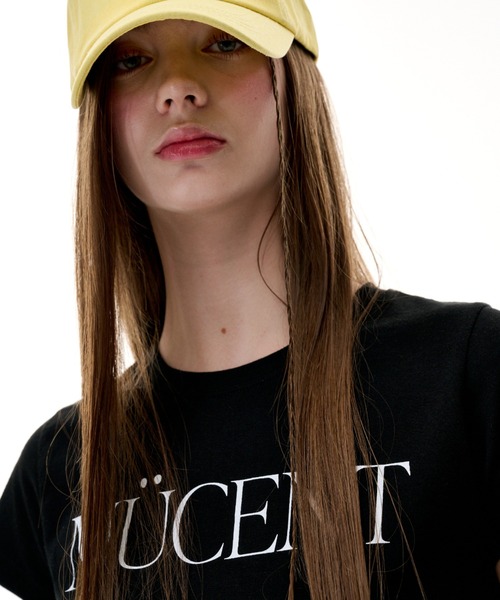 MUCENT（ムセント）の「A'GEM/9 × .kom 『MUCENT/ムセント』 LETTERING TEE/レタリング半袖Tシャツ（Tシャツ/カットソー・レディース・ホワイト/ブラック・FREE）」の16枚目の写真