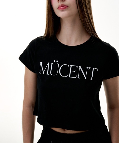 MUCENT（ムセント）の「A'GEM/9 × .kom 『MUCENT/ムセント』 LETTERING TEE/レタリング半袖Tシャツ（Tシャツ/カットソー・レディース・ホワイト/ブラック・FREE）」の15枚目の写真
