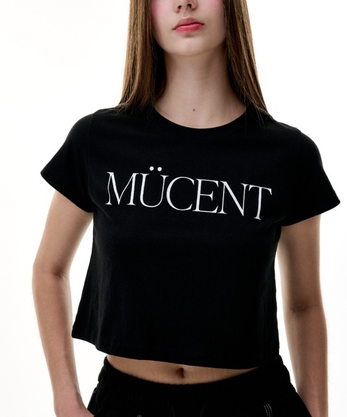 MUCENT（ムセント）の「A'GEM/9 × .kom 『MUCENT/ムセント』 LETTERING TEE/レタリング半袖Tシャツ（Tシャツ/カットソー・レディース・ホワイト/ブラック・FREE）」の14枚目の写真