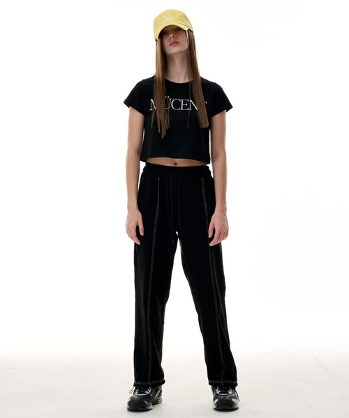 MUCENT（ムセント）の「A'GEM/9 × .kom 『MUCENT/ムセント』 LETTERING TEE/レタリング半袖Tシャツ（Tシャツ/カットソー・レディース・ホワイト/ブラック・FREE）」の18枚目の写真