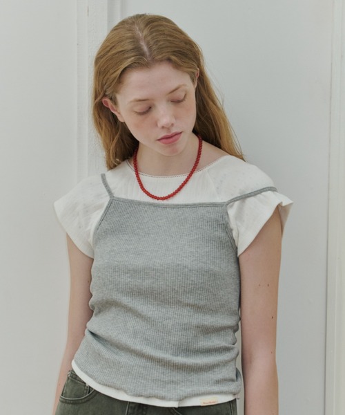 GIUNON(ジウノン)の「clear red beads necklace / クリアレッドビーズネックレス(ネックレス・レディース・レッド・FREE)」の17枚目の写真