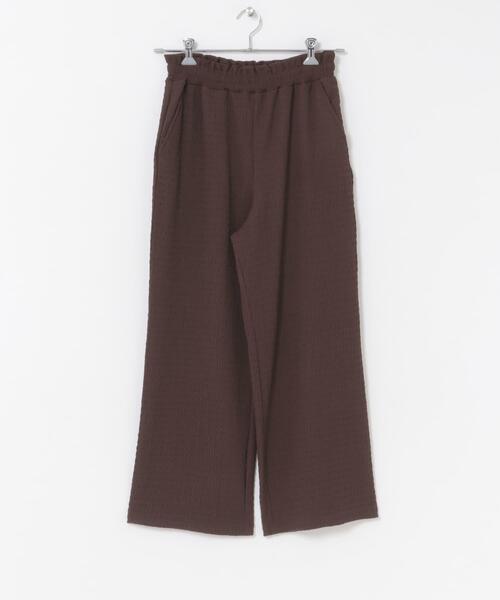 ITEMS URBANRESEARCH（アイテムズ アーバンリサーチ）の「『UVカット/接触冷感』カットヨウリュウイージーパンツ(楽着シリーズ)（その他パンツ・レディース・グリーン/ブラウン/オフホワイト・FREE）」の15枚目の写真