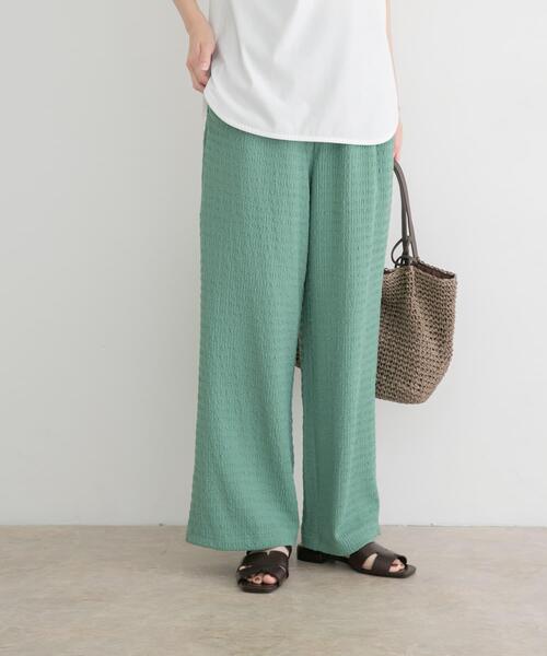 ITEMS URBANRESEARCH(アイテムズ アーバンリサーチ)の「『UVカット/接触冷感』カットヨウリュウイージーパンツ(楽着シリーズ)(その他パンツ・レディース・グリーン/ブラウン/オフホワイト・FREE)」の19枚目の写真