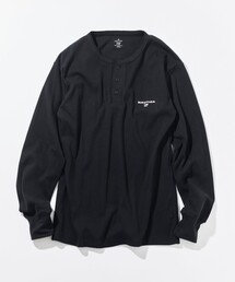 NAUTICA/ノーティカ Essentials タイトフィット L/S ヘンリーネックTシャツ