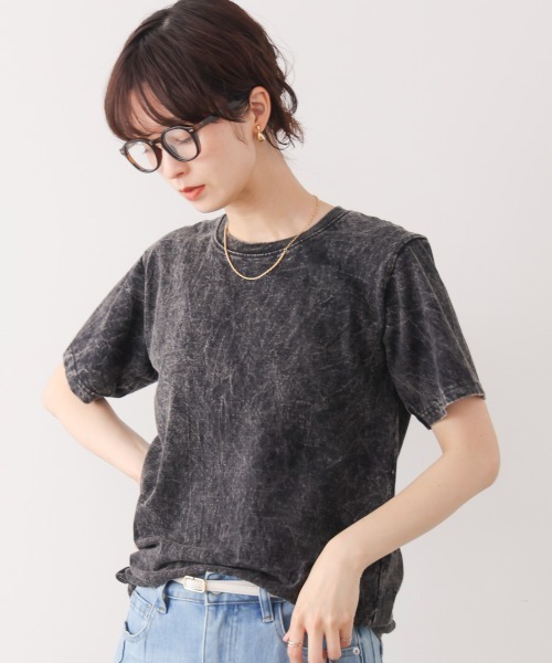 Bou Jeloud（ブージュルード）の「ストーンウォッシュＴ（Tシャツ/カットソー・レディース・レッド/ブルー/ブラック・FREE）」の2枚目の写真