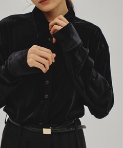 CLEL】Basic/Spray Rib Knit Short Sleeve Shirt Cardigan