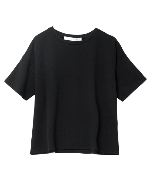 KOBE LETTUCE（コウベレタス）の「[ 接触冷感 ]　綿100%なめらか半袖Tシャツ（Tシャツ/カットソー・レディース・オフホワイト/ピンク/ブラック/チャコール/グレイッシュベージュ/ベビーピンク/ブルーグレー/グレー系その他・L/M）」の11枚目の写真