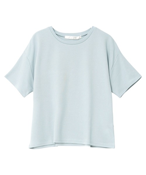 KOBE LETTUCE（コウベレタス）の「[ 接触冷感 ]　綿100%なめらか半袖Tシャツ（Tシャツ/カットソー・レディース・オフホワイト/ピンク/ブラック/チャコール/グレイッシュベージュ/ベビーピンク/ブルーグレー/グレー系その他・L/M）」の10枚目の写真