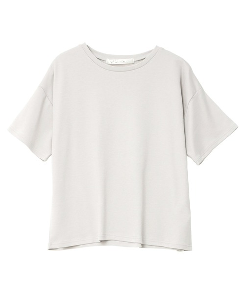 KOBE LETTUCE（コウベレタス）の「[ 接触冷感 ]　綿100%なめらか半袖Tシャツ（Tシャツ/カットソー・レディース・オフホワイト/ピンク/ブラック/チャコール/グレイッシュベージュ/ベビーピンク/ブルーグレー/グレー系その他・L/M）」の20枚目の写真