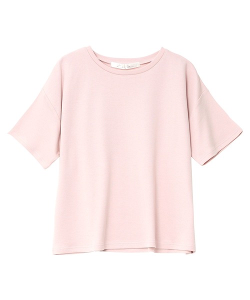 KOBE LETTUCE（コウベレタス）の「[ 接触冷感 ]　綿100%なめらか半袖Tシャツ（Tシャツ/カットソー・レディース・オフホワイト/ピンク/ブラック/チャコール/グレイッシュベージュ/ベビーピンク/ブルーグレー/グレー系その他・L/M）」の19枚目の写真