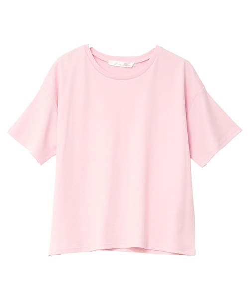 KOBE LETTUCE（コウベレタス）の「[ 接触冷感 ]　綿100%なめらか半袖Tシャツ（Tシャツ/カットソー・レディース・オフホワイト/ピンク/ブラック/チャコール/グレイッシュベージュ/ベビーピンク/ブルーグレー/グレー系その他・L/M）」の18枚目の写真