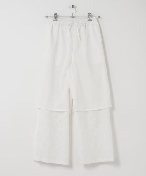 ITEMS URBANRESEARCH（アイテムズ アーバンリサーチ）の「コットンレースパンツ（その他パンツ・レディース・ホワイト/ブラック・FREE）」の11枚目の写真