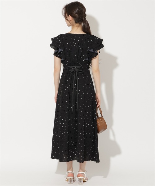 WILLSELECTION(ウィルセレクション)の「フリルスリーブフレアワンピース(ワンピース・レディース・ブルー系その他/ホワイト系その他/ブラック系その他/ブルー/オフホワイト・FREE)」の12枚目の写真