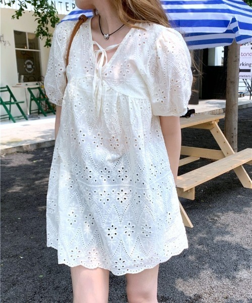 Vipoa(ヴィポア)の「French lace puff blouse(シャツ/ブラウス・レディース・ホワイト・FREE)」の9枚目の写真