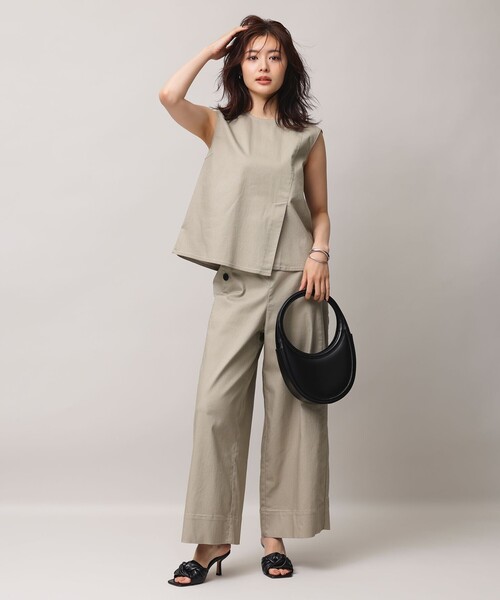 UNFILO(アンフィーロ)の「【野呂佳代さん着用】UNFILO DENIM light マリンパンツ(デニムパンツ・レディース・ベージュ系/サックスブルー系/ネイビー系・SMALL/X-SMALL/LARGE/MEDIUM)」の1枚目の写真