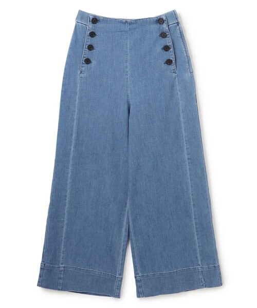 UNFILO(アンフィーロ)の「【野呂佳代さん着用】UNFILO DENIM light マリンパンツ(デニムパンツ・レディース・ベージュ系/サックスブルー系/ネイビー系・SMALL/X-SMALL/LARGE/MEDIUM)」の16枚目の写真