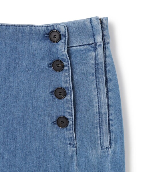UNFILO(アンフィーロ)の「【野呂佳代さん着用】UNFILO DENIM light マリンパンツ(デニムパンツ・レディース・ベージュ系/サックスブルー系/ネイビー系・SMALL/X-SMALL/LARGE/MEDIUM)」の20枚目の写真