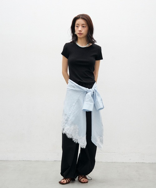 Lutim by u(ルチバイユー)の「バックオープンリボントップス(Tシャツ/カットソー・レディース・レッド/ブラック/ホワイト・FREE)」の20枚目の写真