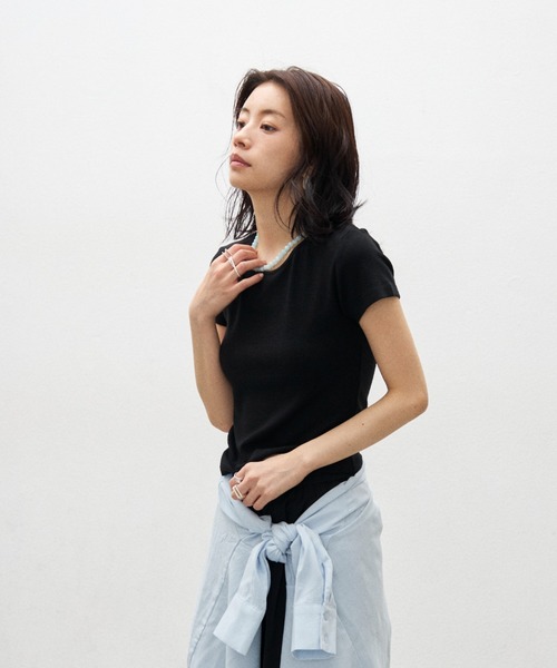 Lutim by u(ルチバイユー)の「バックオープンリボントップス(Tシャツ/カットソー・レディース・レッド/ブラック/ホワイト・FREE)」の22枚目の写真