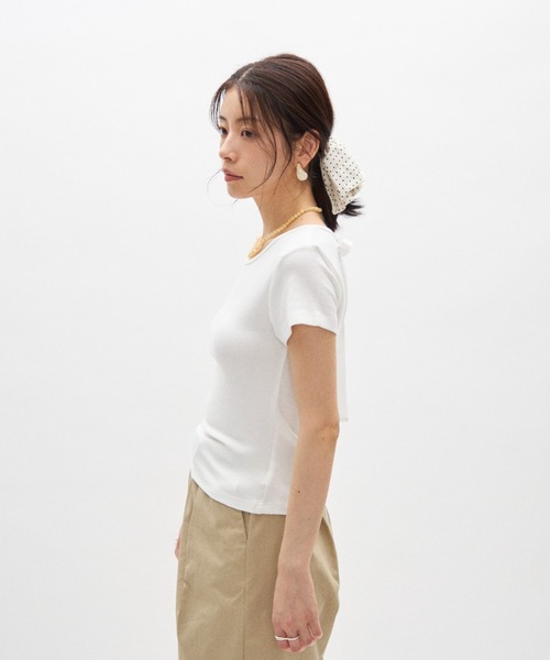 Lutim by u(ルチバイユー)の「バックオープンリボントップス(Tシャツ/カットソー・レディース・レッド/ブラック/ホワイト・FREE)」の10枚目の写真