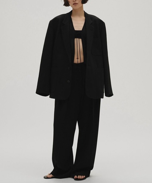 TODAYFUL（トゥデイフル）の「[TODAYFUL/トゥデイフル]Tuck Wide Trousers（スラックス・レディース・ダークブラウン/ブラック・38/36）」の9枚目の写真
