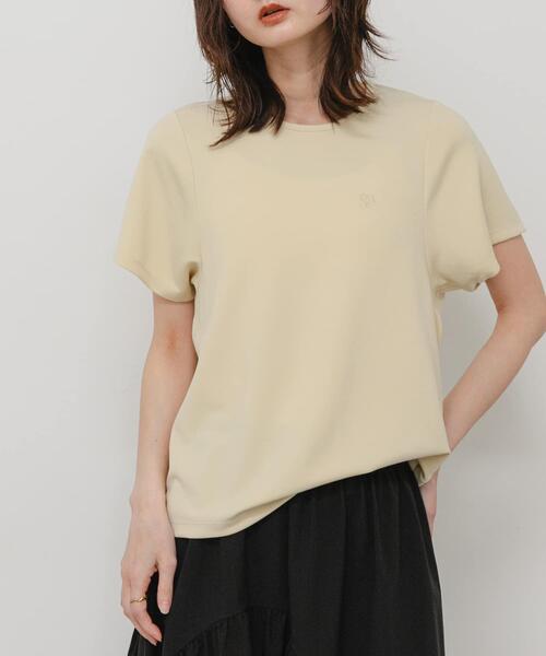 SENSE OF PLACE by URBAN RESEARCH（センスオブプレイスバイアーバンリサーチ）の「汗ジミ防止コクーンスリーブクルーネックTシャツ（Tシャツ/カットソー・レディース・オフホワイト/ブラック/ベージュ・ONE）」の3枚目の写真