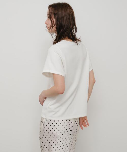 SENSE OF PLACE by URBAN RESEARCH（センスオブプレイスバイアーバンリサーチ）の「汗ジミ防止コクーンスリーブクルーネックTシャツ（Tシャツ/カットソー・レディース・オフホワイト/ブラック/ベージュ・ONE）」の5枚目の写真