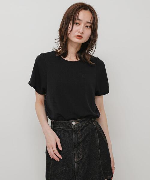 SENSE OF PLACE by URBAN RESEARCH（センスオブプレイスバイアーバンリサーチ）の「汗ジミ防止コクーンスリーブクルーネックTシャツ（Tシャツ/カットソー・レディース・オフホワイト/ブラック/ベージュ・ONE）」の11枚目の写真