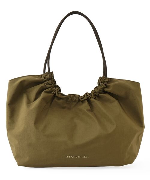 LANVIN en Bleu(ランバンオンブルー)の「ギャザートートバッグ(トートバッグ・レディース・ネイビー/カーキ/ブラック/ライトカーキ・FREE)」の11枚目の写真