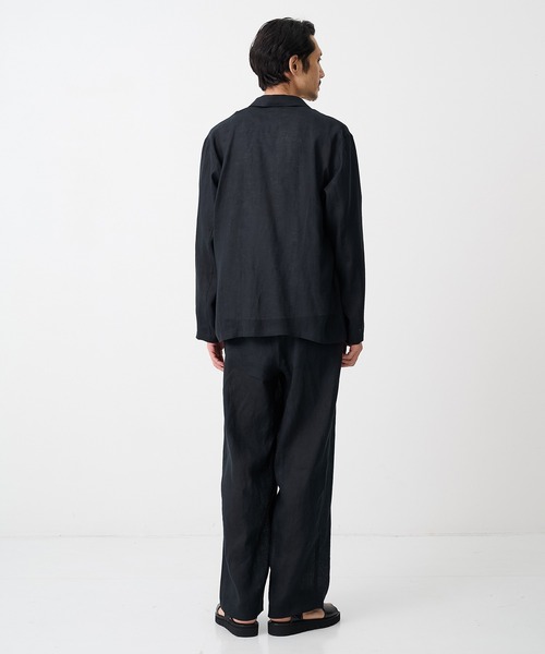 markaware(マーカウェア)の「【MARKAWARE/マーカウェア】SHIRT JACKET/(清涼・軽量)/ヘンプ細布 /シャツジャケット(テーラードジャケット・メンズ・ライトベージュ/ブラック・2/1)」の15枚目の写真