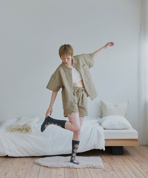 ad thie(アドティエ)の「アソート サッカーハーフパンツ(その他パンツ・レディース・ブルー系1/アイボリー系/ブラウン系/ベージュ系2/ベージュ系1/グリーン系・FREE)」の21枚目の写真