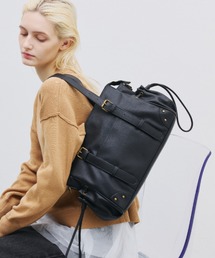 【ZOZO限定】【A4サイズ収納可能】ベルトデザインギャザー3WAYBAG