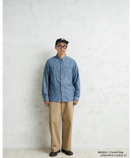 WAIPER.inc(ワイパーインク)の「WAIPER.inc WP1030B M-45 大戦チノ(チノパンツ・メンズ・ベージュ系その他・M-Short/M-Regular/L-Short/L-Regular/XL-Short/XL-Regular)」の8枚目の写真
