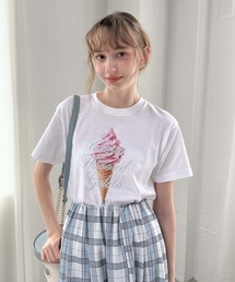 スウィーツプリントTシャツ/fint フィント