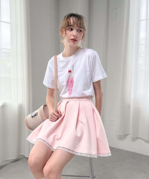 F i.n.t(フィント)の「スウィーツプリントTシャツ/fint フィント(Tシャツ/カットソー・レディース・アイボリー系2/アイボリー系1/ホワイト系3/ホワイト系2/ホワイト系1/アイボリー系3・FREE)」の14枚目の写真