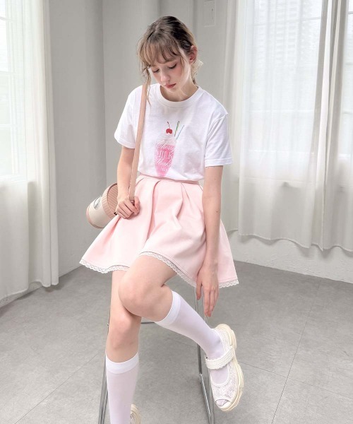 F i.n.t(フィント)の「スウィーツプリントTシャツ/fint フィント(Tシャツ/カットソー・レディース・アイボリー系2/アイボリー系1/ホワイト系3/ホワイト系2/ホワイト系1/アイボリー系3・FREE)」の15枚目の写真