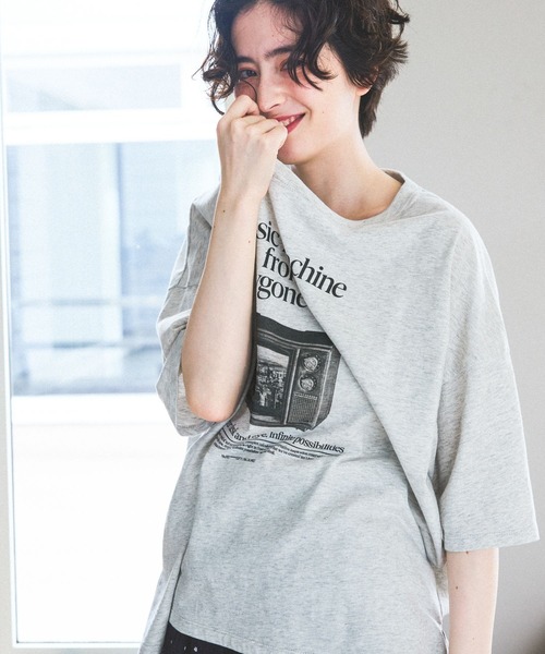 niko and...(ニコアンド)の「アソートフォトBIGTシャツ(Tシャツ/カットソー・レディース・ネイビー/オフホワイト/チャコール/ナチュラル・LARGE/MEDIUM)」の15枚目の写真