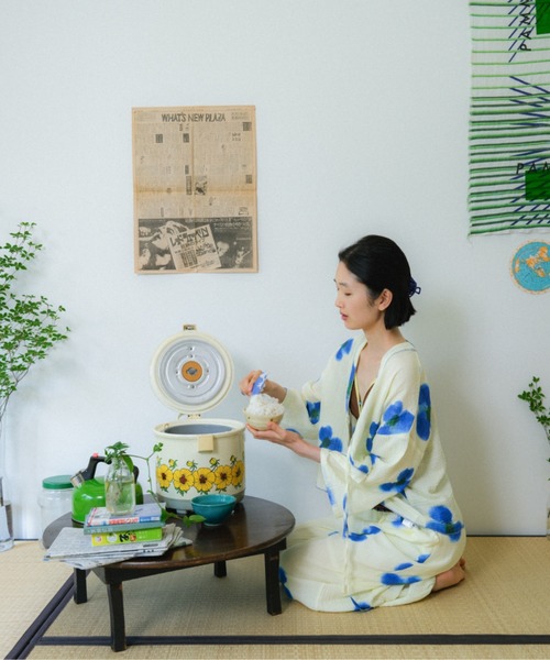PAMM(パム)の「庭の花のもんぺパンツ(その他パンツ・レディース・ブルー系/グリーン系・2/1)」の9枚目の写真