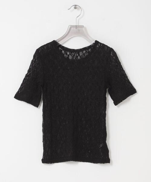 URBAN RESEARCH(アーバンリサーチ)の「ストレッチレースコンパクトTシャツ(Tシャツ/カットソー・レディース・ブラック・FREE)」の17枚目の写真