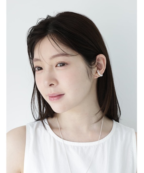 Edit Sheen(エディットシーン)の「2連デザインパールイヤーカフ(イヤーカフ・レディース・ゴールド・FREE)」の3枚目の写真