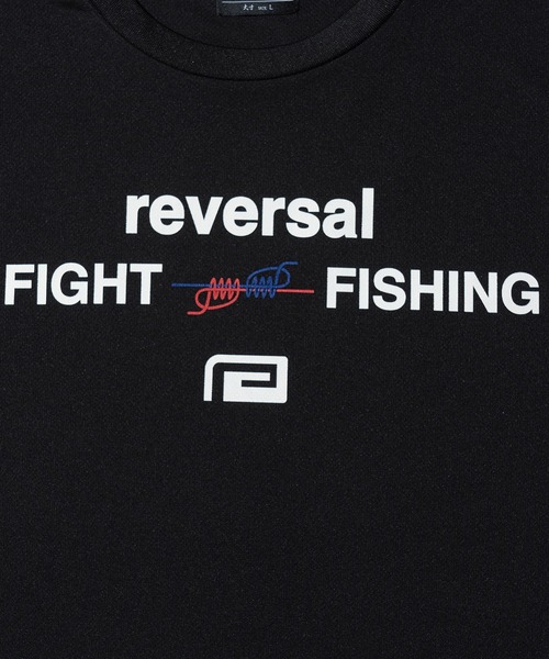 reversal.dogi.design.works(リバーサル・ドーギ・デザイン・ワークス)の「<reversal /リバーサル>FF DRY TEE ファイト フィッシィング ドライ Tシャツ(Tシャツ/カットソー・メンズ・ブラック/ホワイト・M/L/XL/2XL)」の7枚目の写真